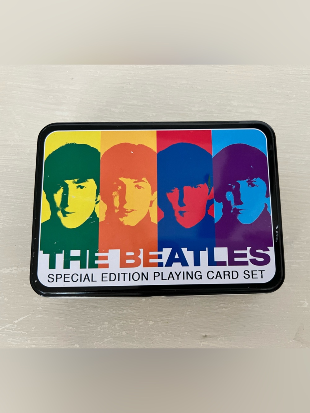 The Beatles Special Edition Playing Card Set 2 Decks Metal Tin Aquarius